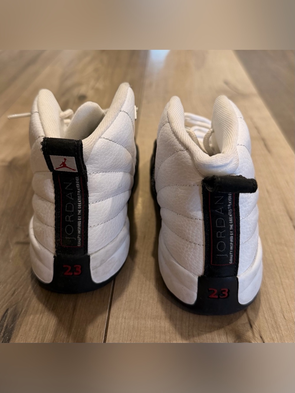 Nike Kids White and Black High-Top Athletic Shoes - Picture 3 of 4